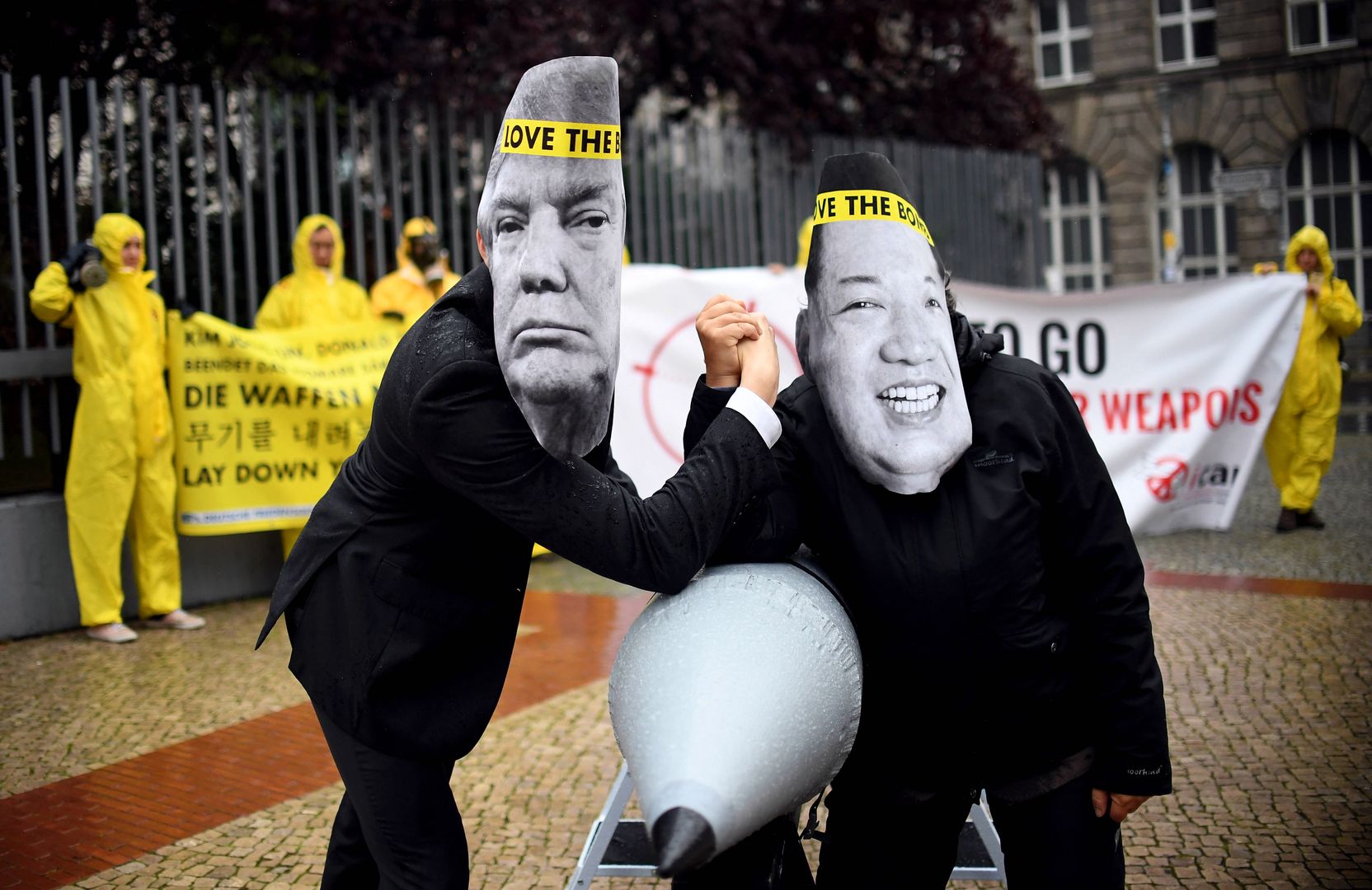 Protest ICAN w Berlinie
