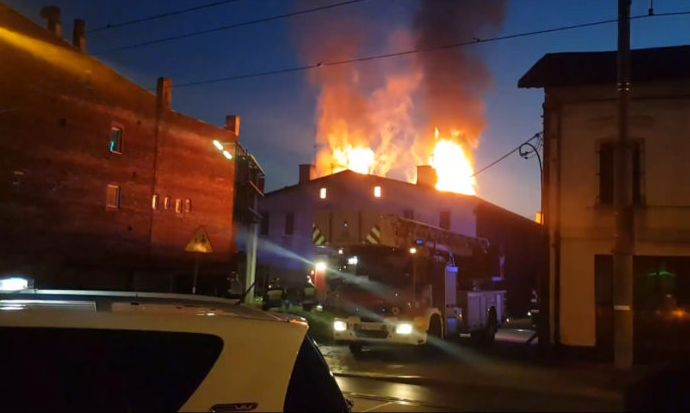 Pożar wybuchł w nocy z soboty na niedzielę