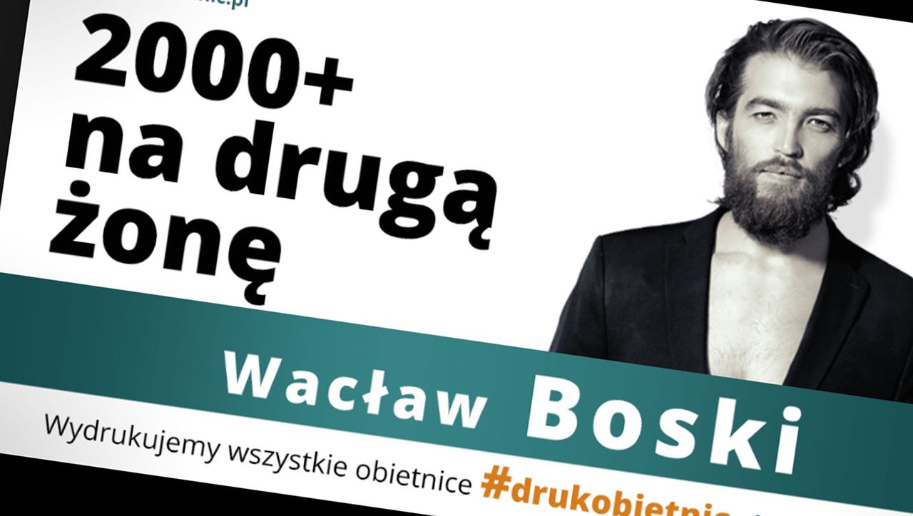 Drwiny z polityków czarno na białym. "2000+ może być też w kolorze"