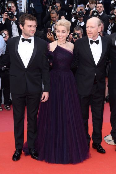 Emilia Clarke, Ron Howard, Alden Ehrenreich- premiera filmu "A Star Wars Story", Cannes 2018