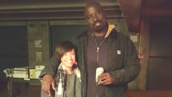 Lauren Schmidt Hissrich i Mike Colter, gwiazda seriali "Luke Cage" i "Defenders"