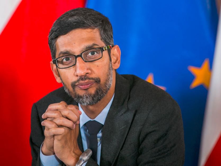 Sundar Pichai, CEO Google, podczas wizyty w Polsce.
