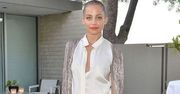 LOOK OF THE DAY: Nicole Richie w srebrnym blezerze Rachel Zoe