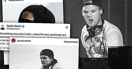 Gwiazdy pogrążone w żałobie po śmierci Dj-a Avicii. Calvin Harris pożegnał go wzruszającym wpisem