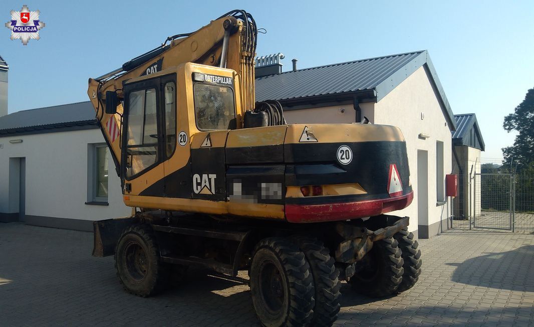 Lubelskie. Ukrył koparkę i zgłosił jej kradzież