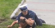 Brutalna interwencja policjanta w Bytowie. Wszystko nagrał przypadkowy świadek