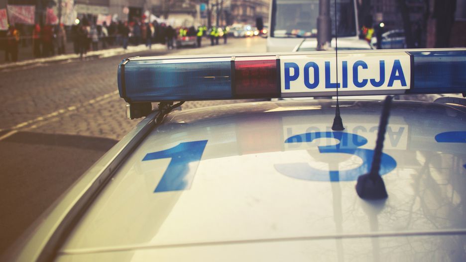 Po wypadku droga jest zablokowana