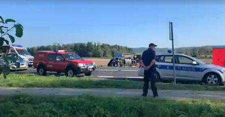 Bonin. Wypadek na DK 11. Zginęły 2 osoby, droga jest zablokowana