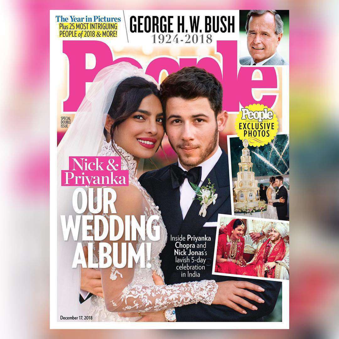 Nick Jonas i Priyanka Chopra na ślubnej okładce People