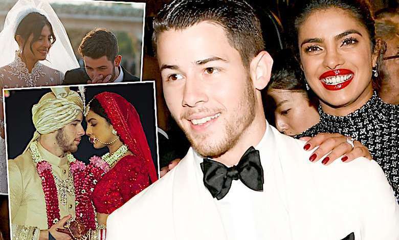 Nick Jonas i Priyanka Chopra suknie ślubne
