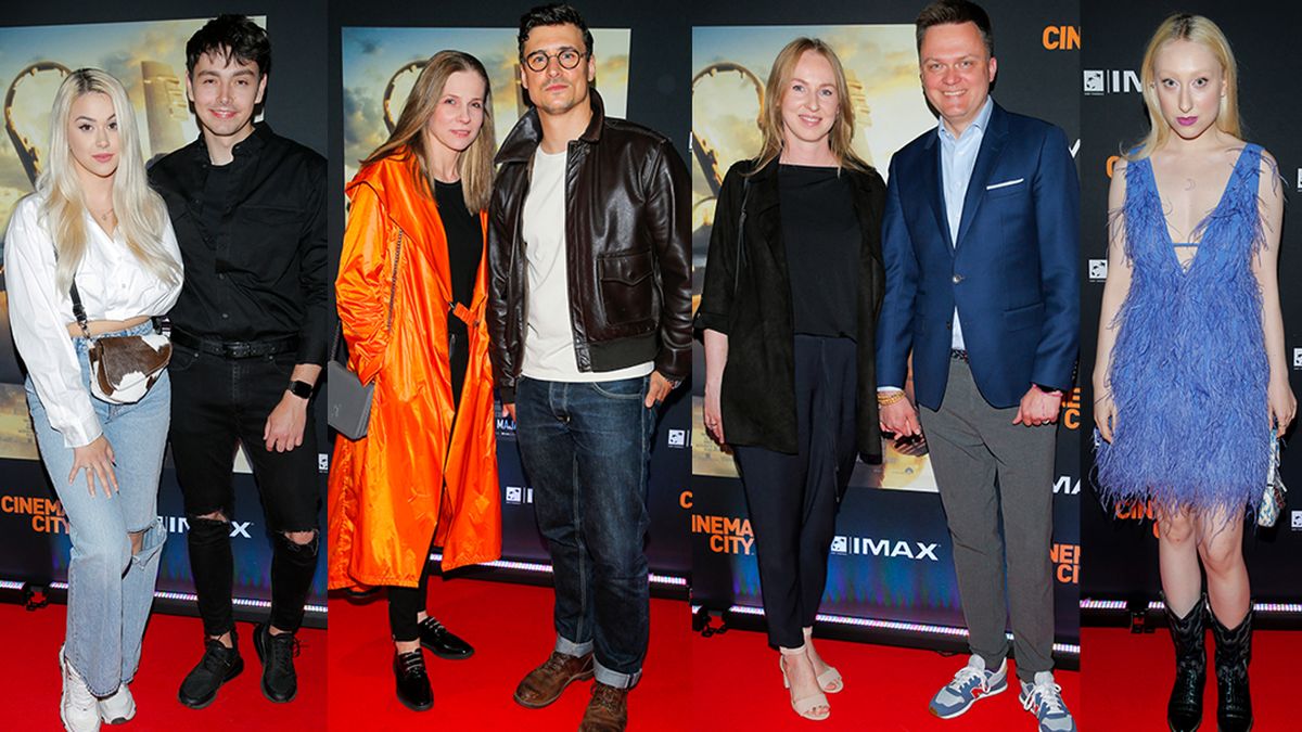 Gwiazdy na premierze filmu "Top Gun: Maverick": Mateusz Damięcki, Rafał Zawierucha, Jan Dąbrowski, Sylwia Przybysz