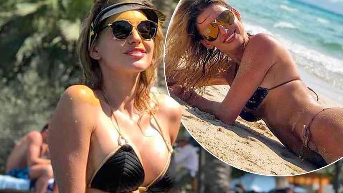 Seksowna Dominika Grosicka wije się po boskiej plaży w Dubaju! Bez wątpienia to ona jest królową polskich WAGs! Co za ciało!