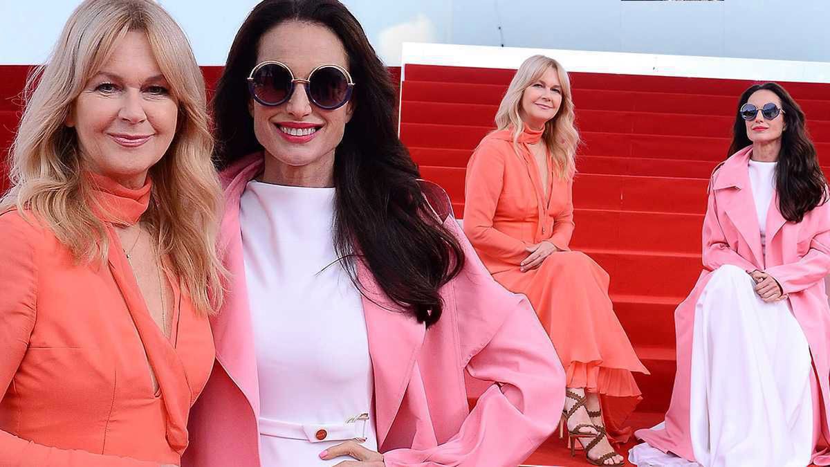 Cannes 2019. Spotkanie przepięknych ambasadorek marki L'Oréal Paris: Grażyny Torbickiej i Andie MacDowell. Te stylizacje są fenomenalne!