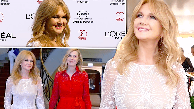 Grażyna Torbicka w Cannes 2017 na czerwonym dywanie