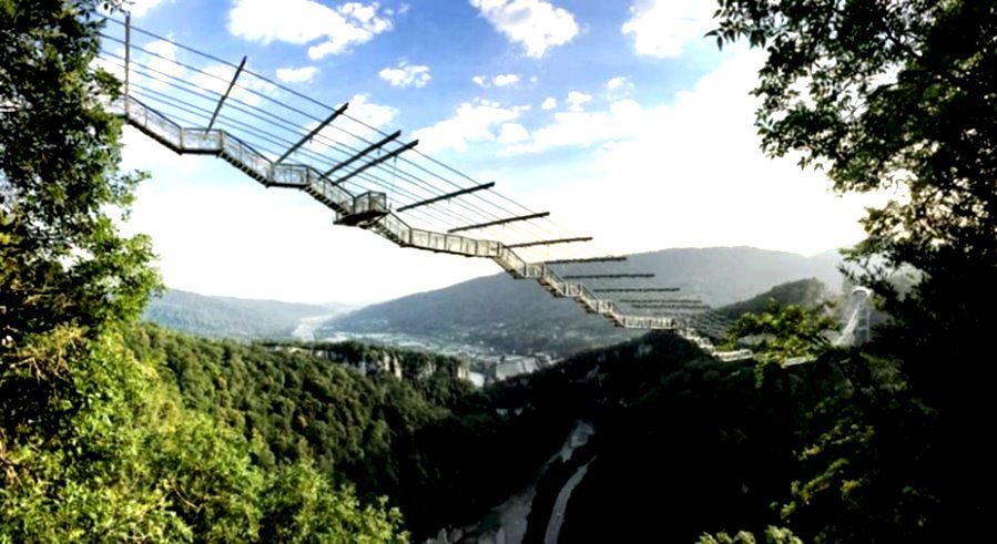 Najdłuższy na świecie most wiszący dla pieszych