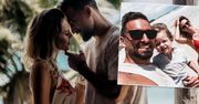 Rafał Maślak z rodziną szaleje na plaży. Żona mistera dumnie pręży ciążowy brzuszek, a jego syn… „młody coś nie w sosie”
