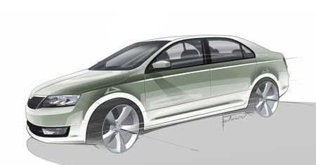 Skoda Rapid: pierwsze szkice