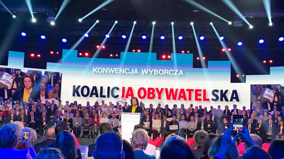 Małgorzata Kidawa-Błońska na konwencji KO.