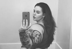 Słynna modelka plus size Tess Holliday w bieliźnie