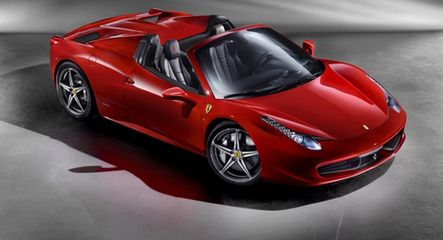 Ferrari 458 Spider: czerwień bez dachu
