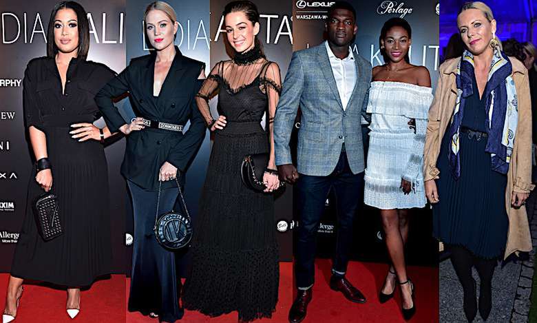 Gwiazdy na pokazie haute couture Lidii Kality: Patricia Kazadi, Marysia Sadowska, Agnieszka Więdłocha