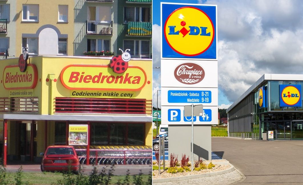Odgadnij, w którym sklepie kupisz te produkty. Do wyboru Lidl lub Biedronka