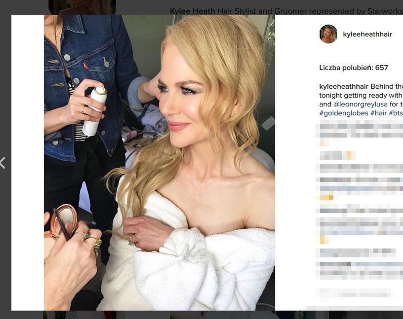 Nicole Kidman: tak przygotowywała się do gali Złotych Globów 2017!