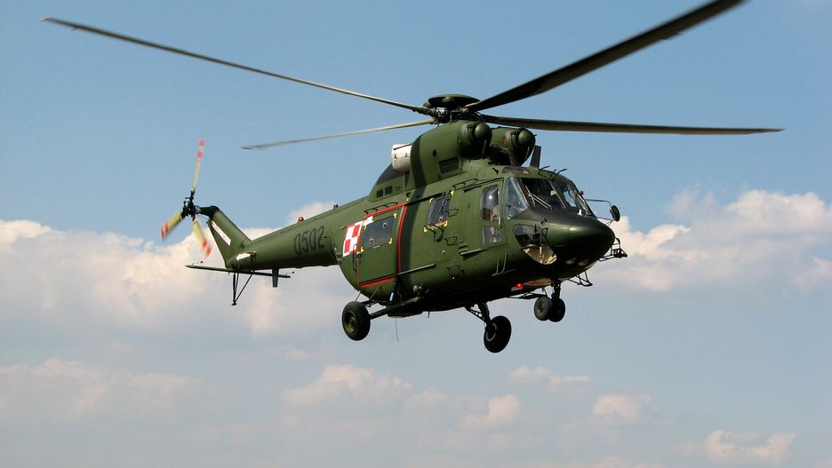 Śmigłowiec W-3 Sokół należący do polskiej armii rozbił się na polu w Massanzago ponad rok temu