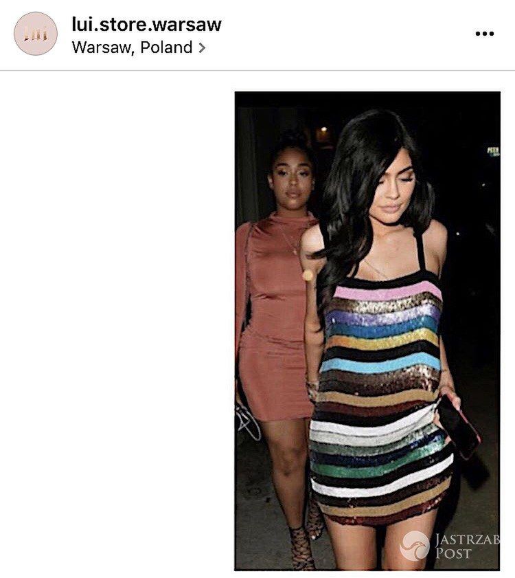 Kylie Jenner w cekinowej sukience Attico