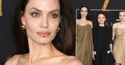 Angelina Jolie z pięciorgiem dzieci na salonach. Shiloh pierwszy raz pokazała się w sukience! Ogromna zmiana wizerunku 16-latki