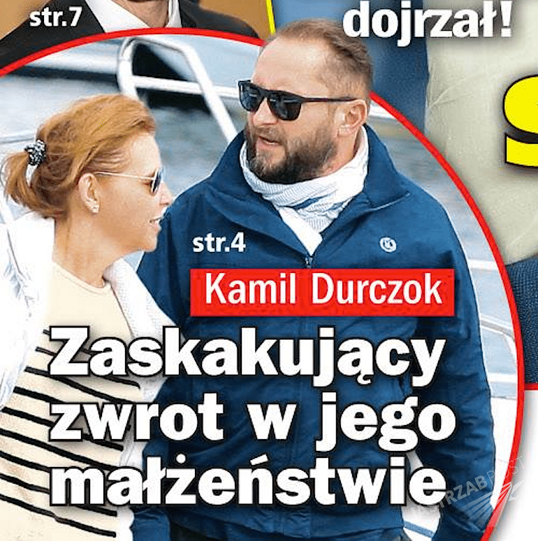 Kamil Durczok i Marianna Dufek na plaży w Sopocie. Zdjęcia paparazzi w Życiu na gorąco