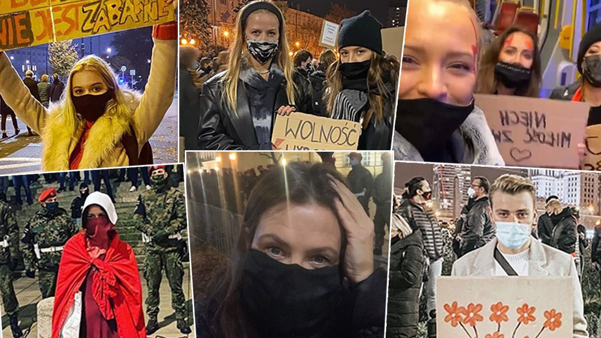 Strajk Kobiet. Mnóstwo gwiazd wyszło protestować na ulice: Mucha, Kurdej-Szatan, Wieniawa, Kordas