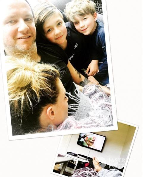 Małgorzata Rozenek z rodziną w Norwegii