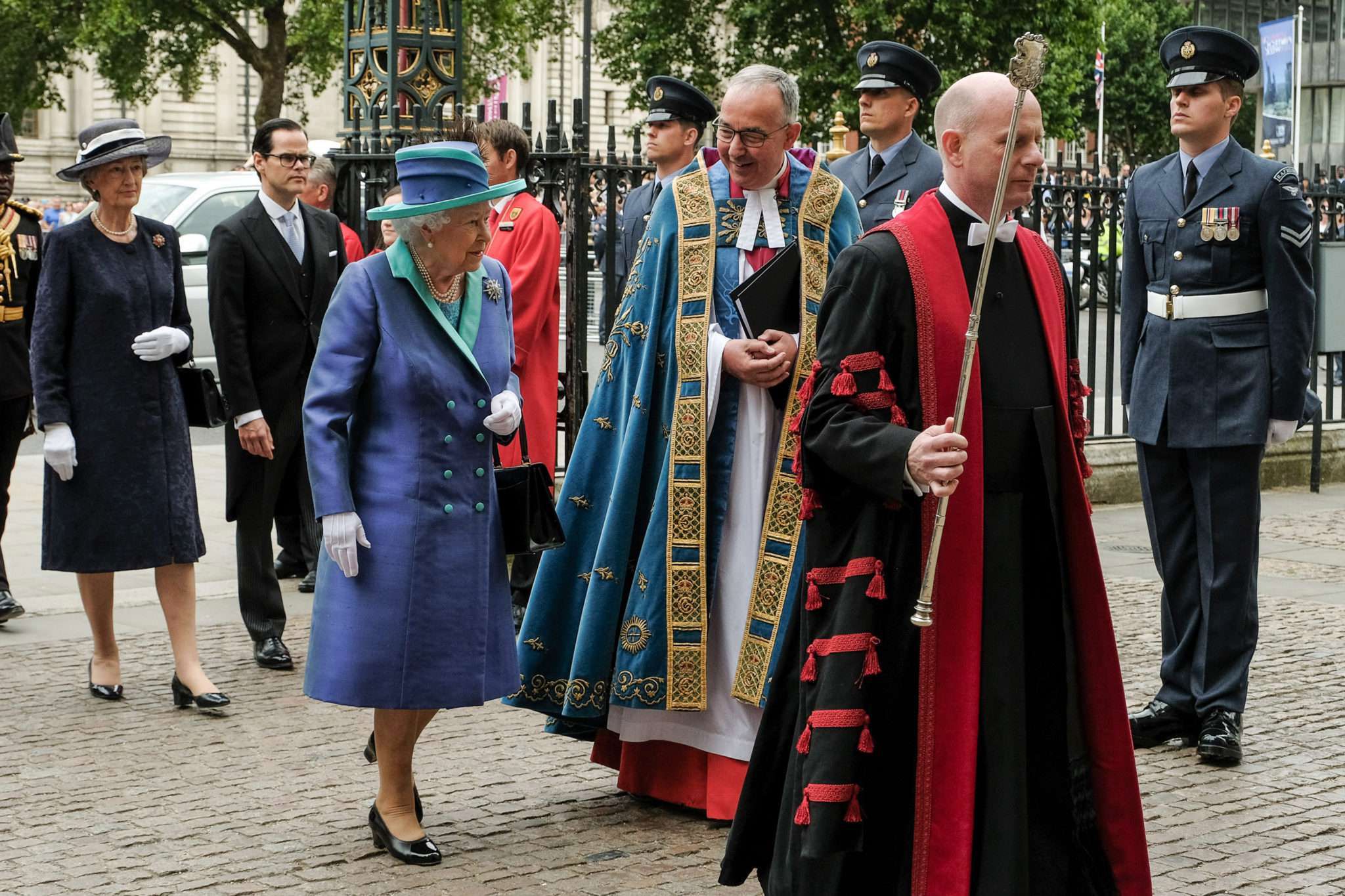 Królowa Elżbieta podczas święta Royal Air Force