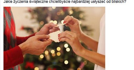 Życzenia na Boże Narodzenie. Co chcą usłyszeć najbliżsi?