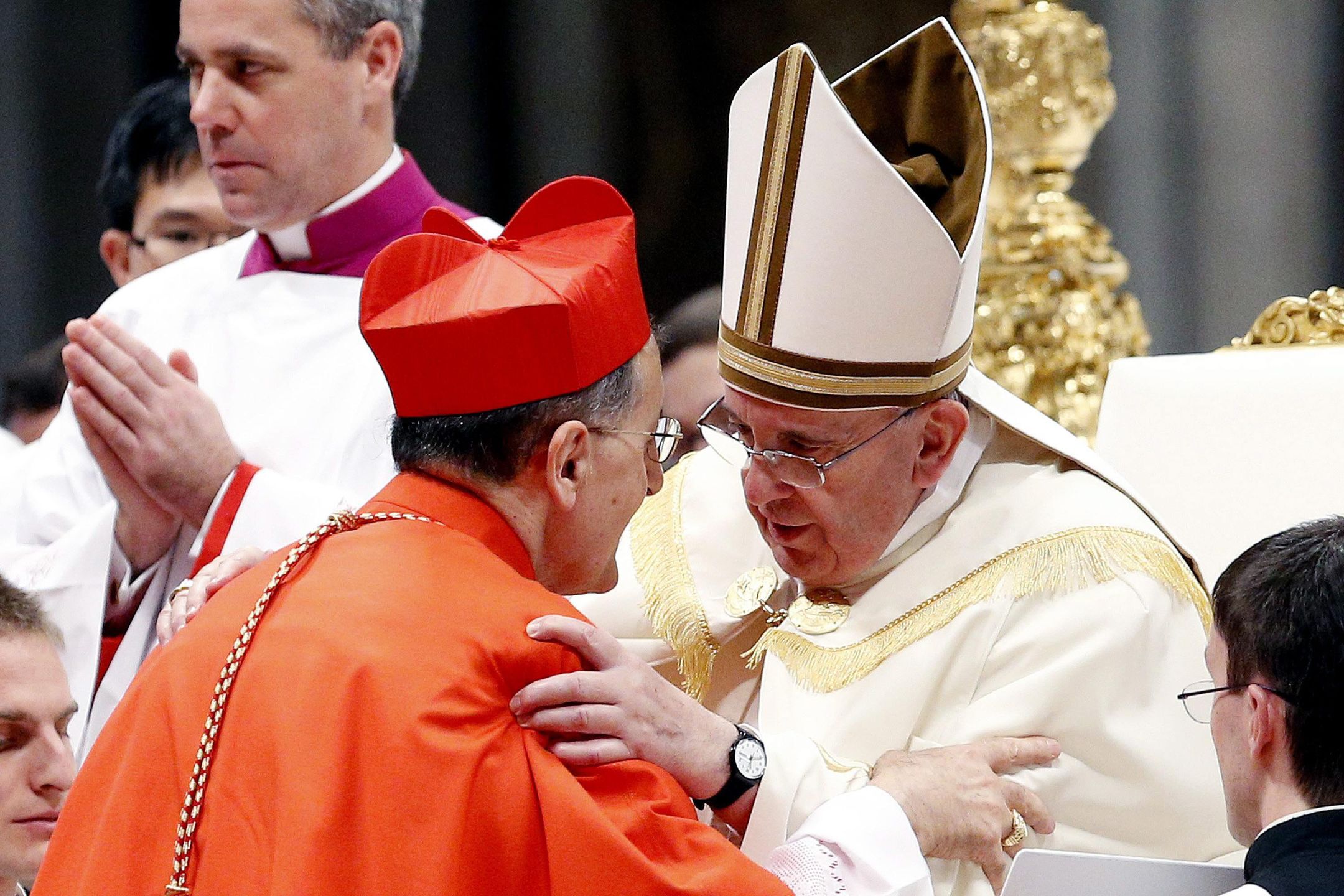 Kard. Beniamino Stella i papież Franciszek