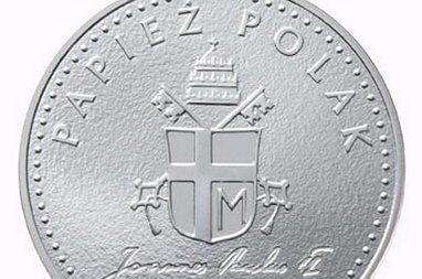 Srebrny medal z Janem Pawłem II