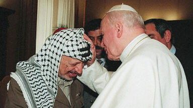 Arafat u papieża w 1996 roku