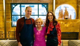 Księżna Kate czaruje w czerwonej sukience na przyjęciu świątecznym