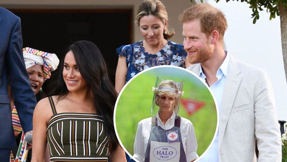 Księżna Sussex Meghan oraz książę Harry oddali hołd księżnej Dianie