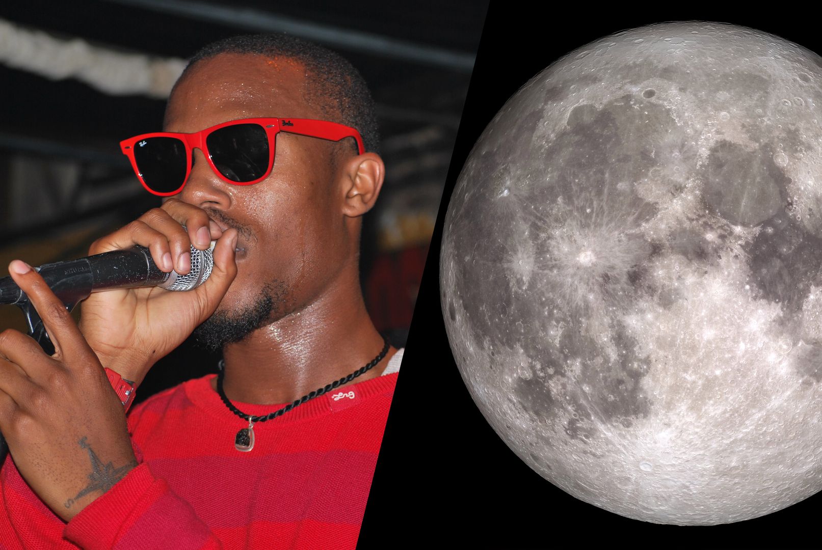 Znany raper twierdzi, że Księżyc świeci swoim światłem