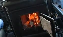 Volvo z piecem na drewno