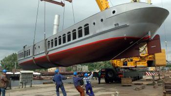 Replika niemieckiego parowca "Theodor Fontane"