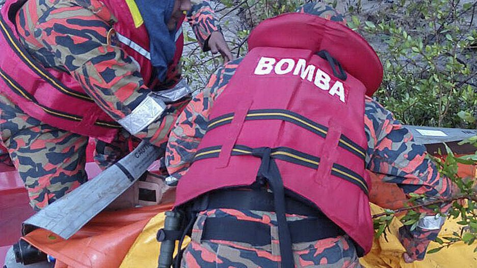 Malezyjskie służby podczas jednej z akcji