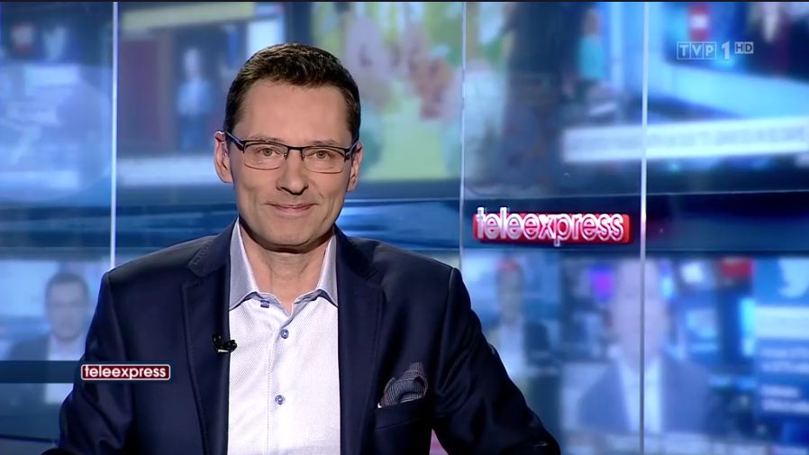Krzysztof Ziemiec zadebiutował w "Teleexpressie" 7 lutego 2019 r.