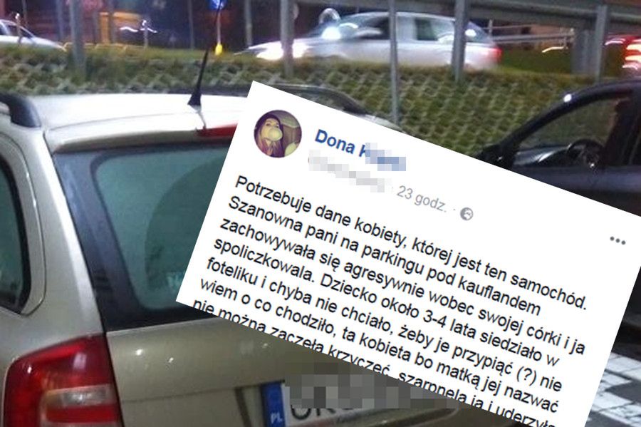 Miała bić dziecko na parkingu. Internautka podała jej dane i się zaczęło