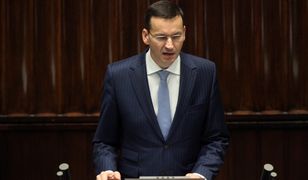 Premier Mateusz Morawiecki w Sejmie. Składa wniosek o wotum zaufania dla swojego rządu