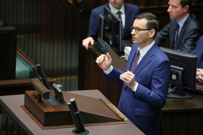 Mateusz Morawiecki w Sejmie o Emeryturach Plus