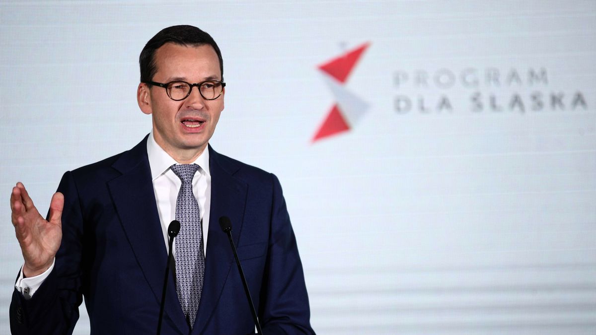 Mateusz Morawiecki wskazał, że rządowy Program dla Śląska pochłonie 62 mld złotych.