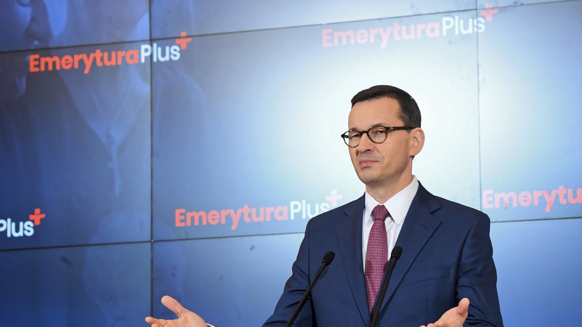 Premier Morawiecki podczas konferencji prasowej po posiedzeniu rządu